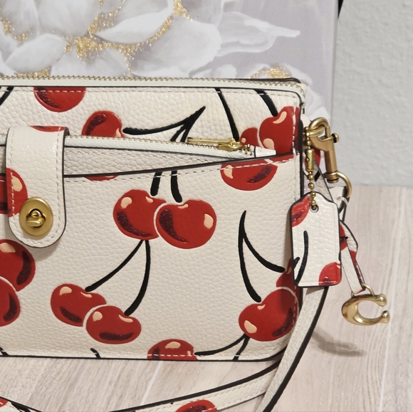 Coach Noa Pop Up Messenger Crossbody Bag With Cherry Print CA799 - Picture 8 of 16